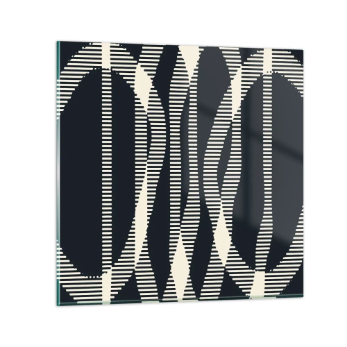 Obraz na skle - Pokus o prolomení temnoty - 50x50 cm