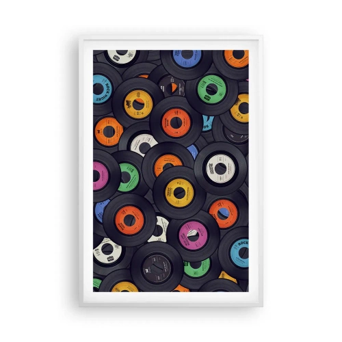 Plakát v bílém rámu - Barvy klasiky - 61x91 cm