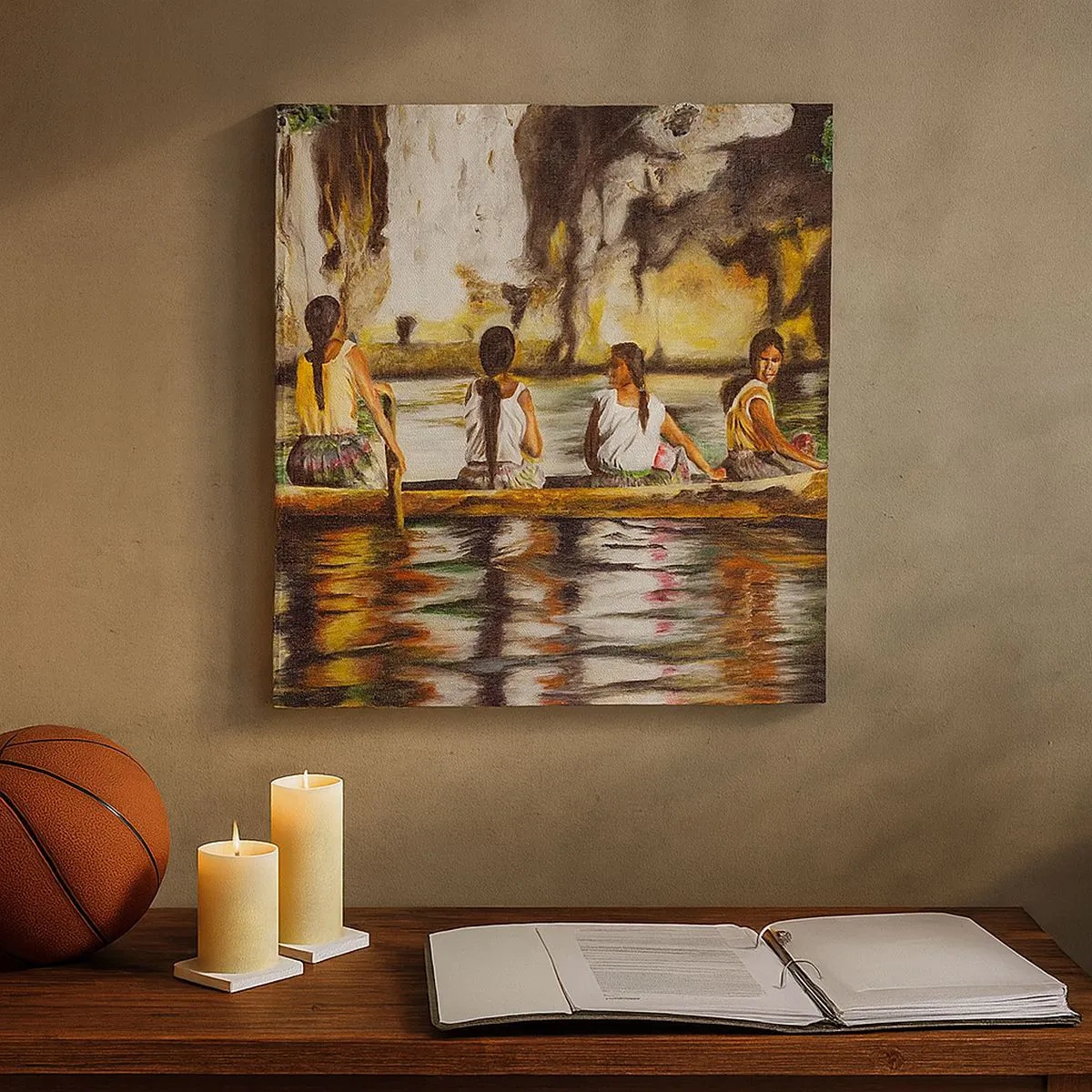 Obraz na plátně - V polynéském ráji - 30x30 cm