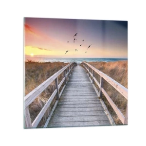 Obraz na skle - Prostor pro vzestupy - 30x30 cm