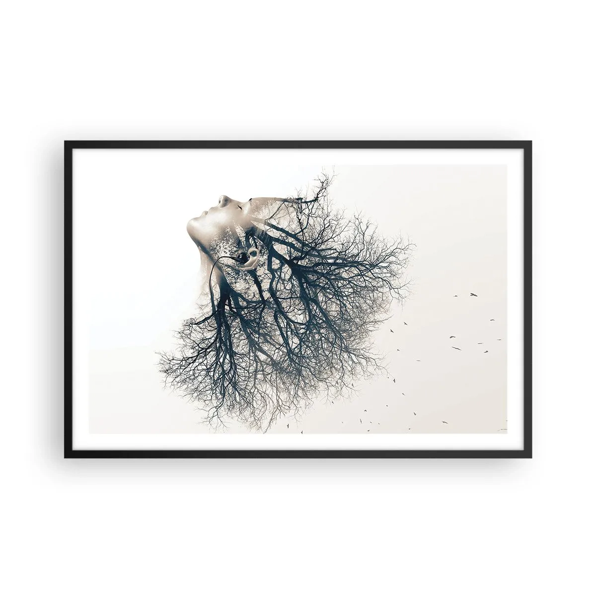 Plakát v černém rámu - Okouzlená šepotem stromu - 91x61 cm