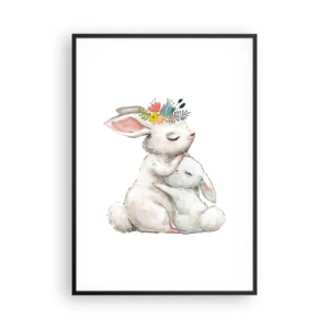 Plakát v černém rámu - Nejlepší je u mámy - 70x100 cm