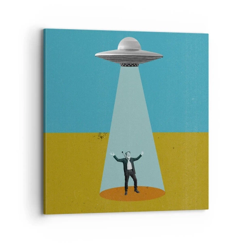 Obraz na plátně - Blízké setkání - 70x70 cm