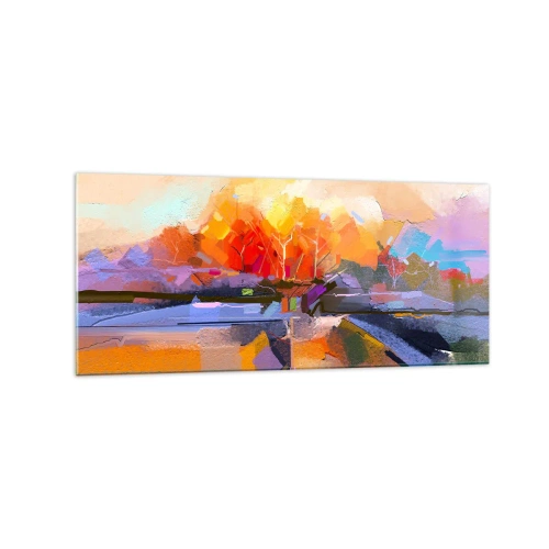 Obraz na skle - Je podzim - 120x50 cm