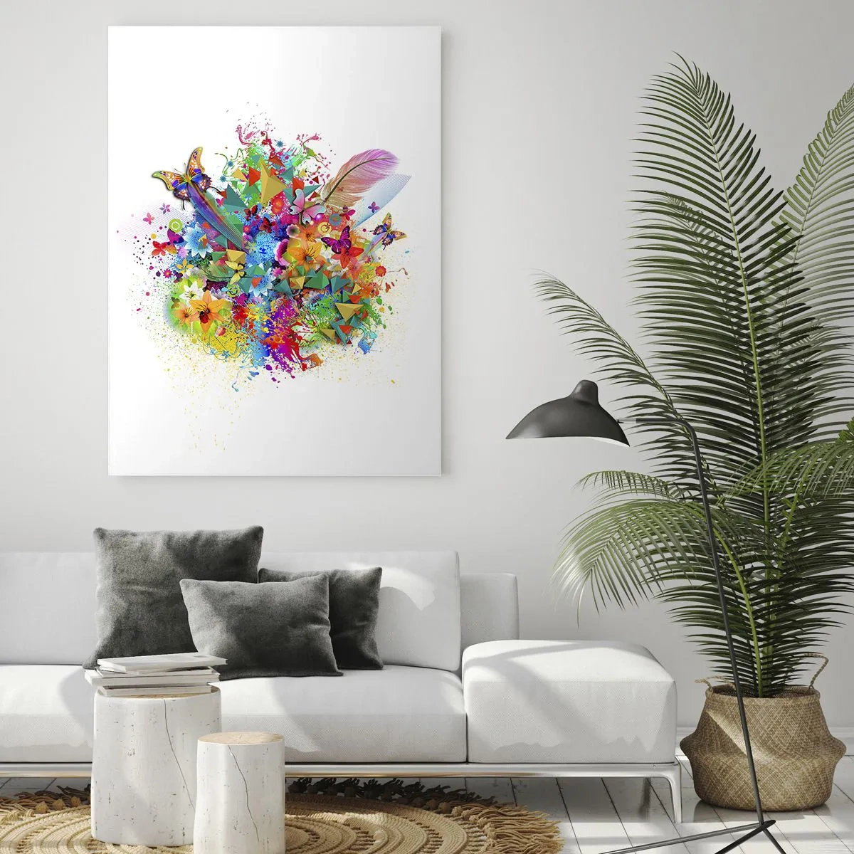 Obraz na skle - Kytice radosti - 50x70 cm