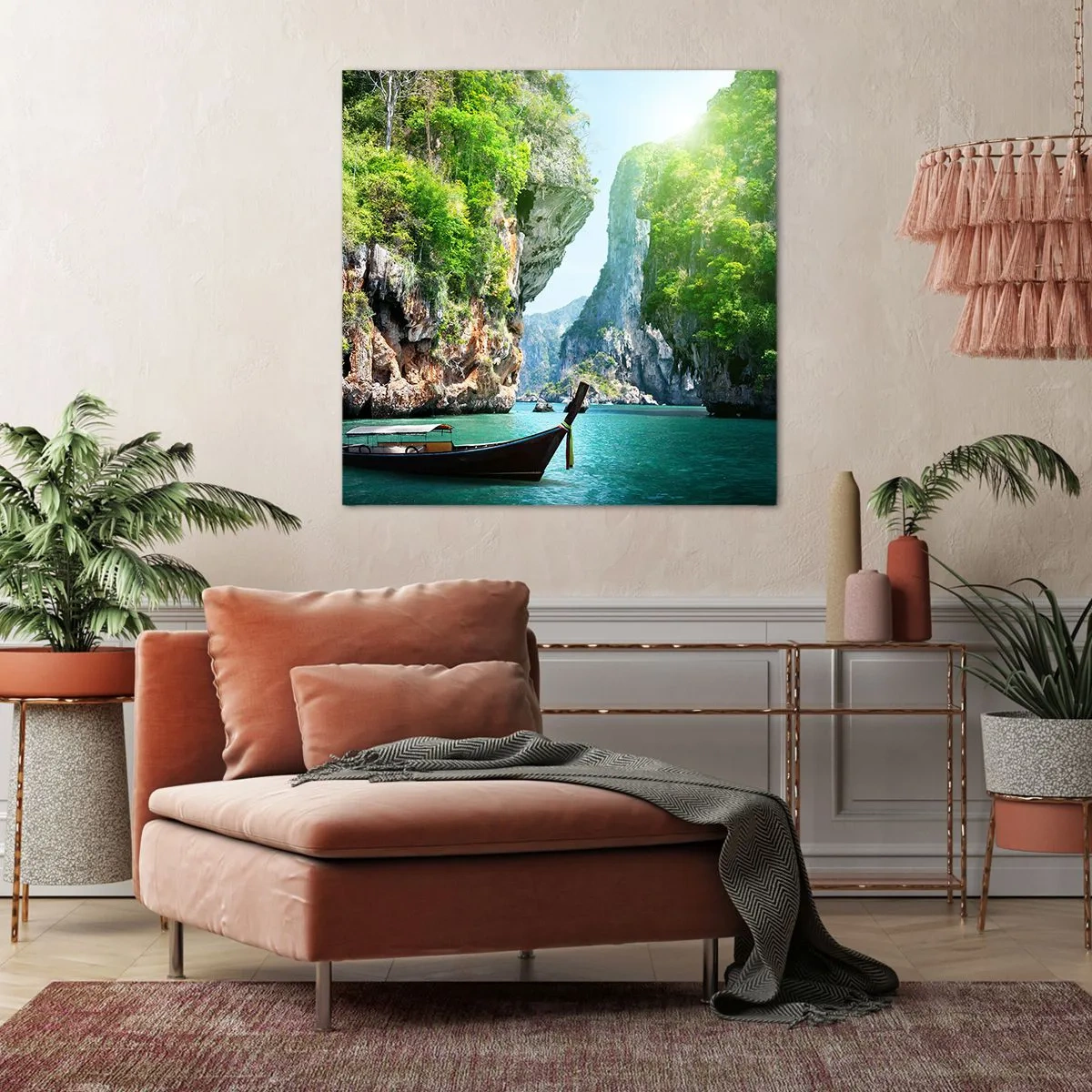 Obraz na plátně - Pozvánka na exotickou cestu - 60x60 cm