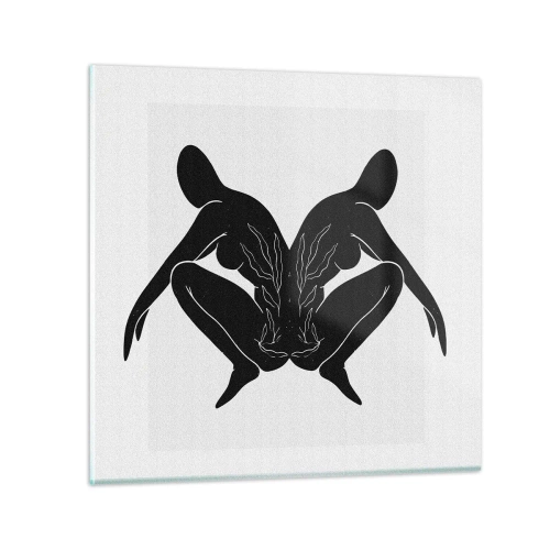 Obraz na skle - Společná duše - 60x60 cm