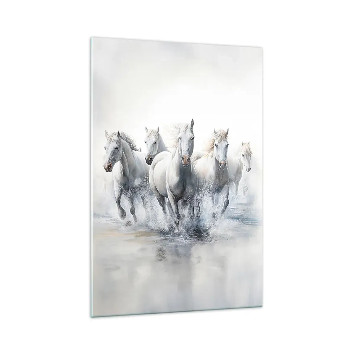 Obraz na skle - Bílá magie - 70x100 cm