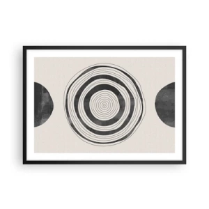 Plakát v černém rámu - Důležité je to, co je uprostřed - 70x50 cm