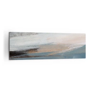 Obraz na plátně - Abstrakce: severní krajina - 160x50 cm