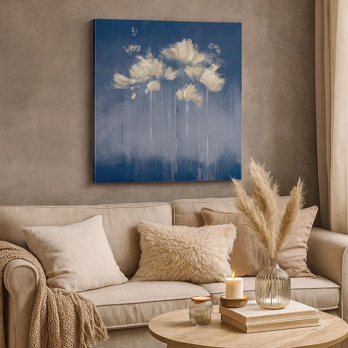 Obraz na plátně - Jako okvětní lístky ve větru - 30x30 cm