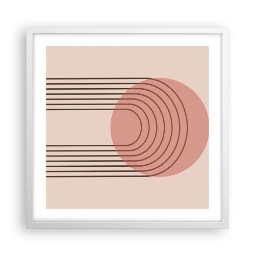 Plakát v bílém rámu - Neodolatelná přitažlivost - 50x50 cm