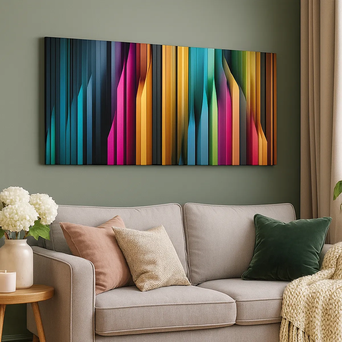 Obraz na plátně - Světelné varhany - 30x30 cm