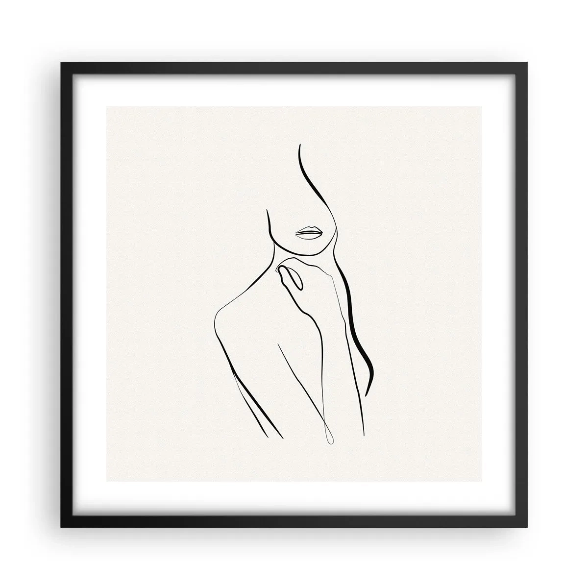 Plakát v černém rámu - Vlna melancholie - 50x50 cm