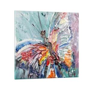 Obraz na skle - Namalovaný přírodou - 60x60 cm