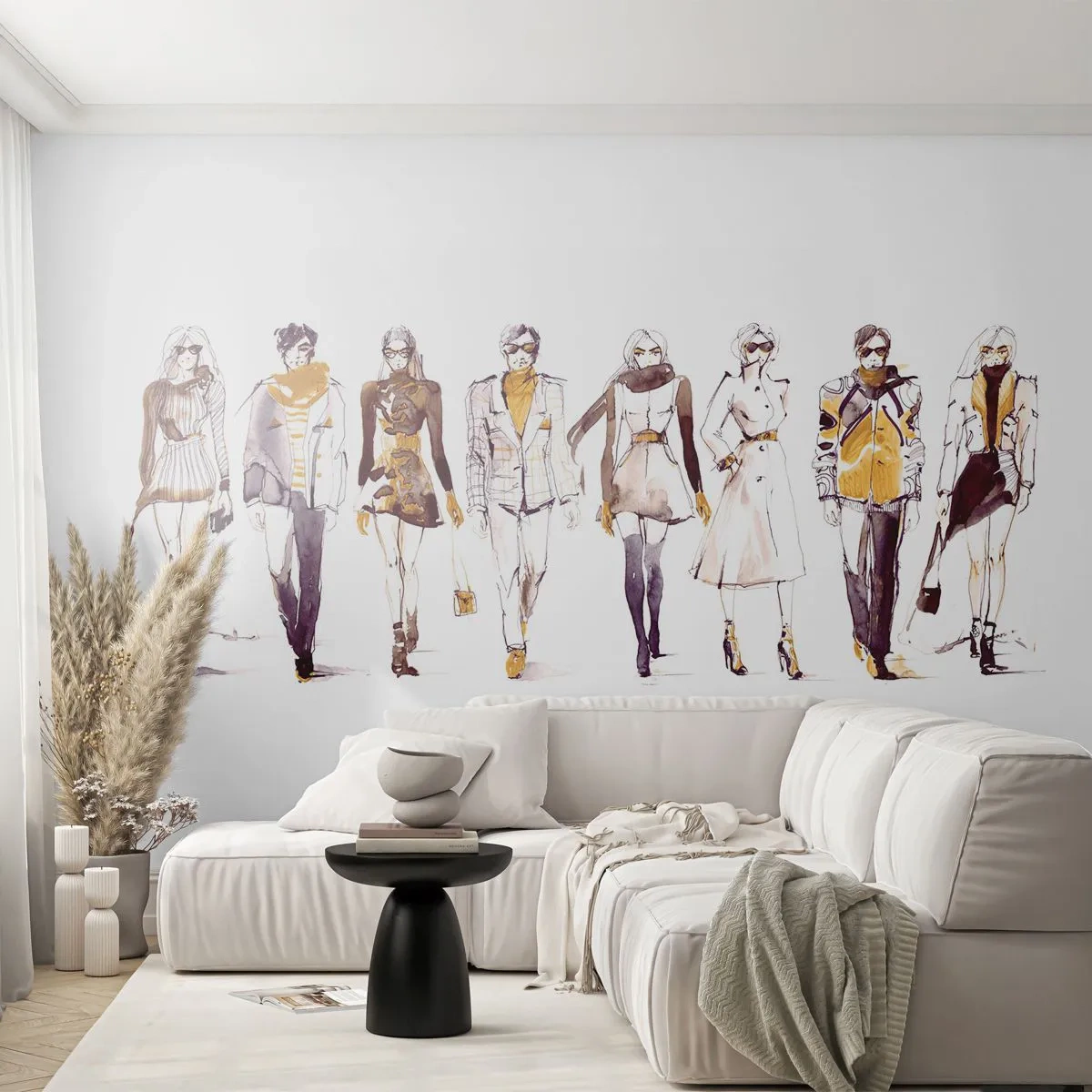 Fototapeta Samolepicí Deluxe Sticker - Nevynucená elegance, volná elegance - Žena, Modelka, Móda - 250x175 cm