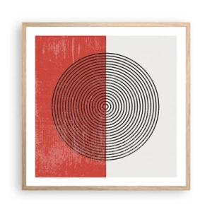 Plakát v rámu světlý dub - Přesný zásah - 60x60 cm