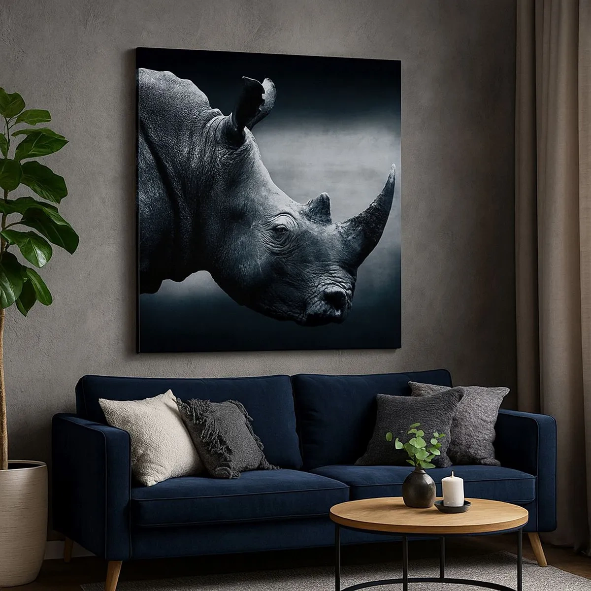 Obraz na plátně - Pravý profil - 30x30 cm