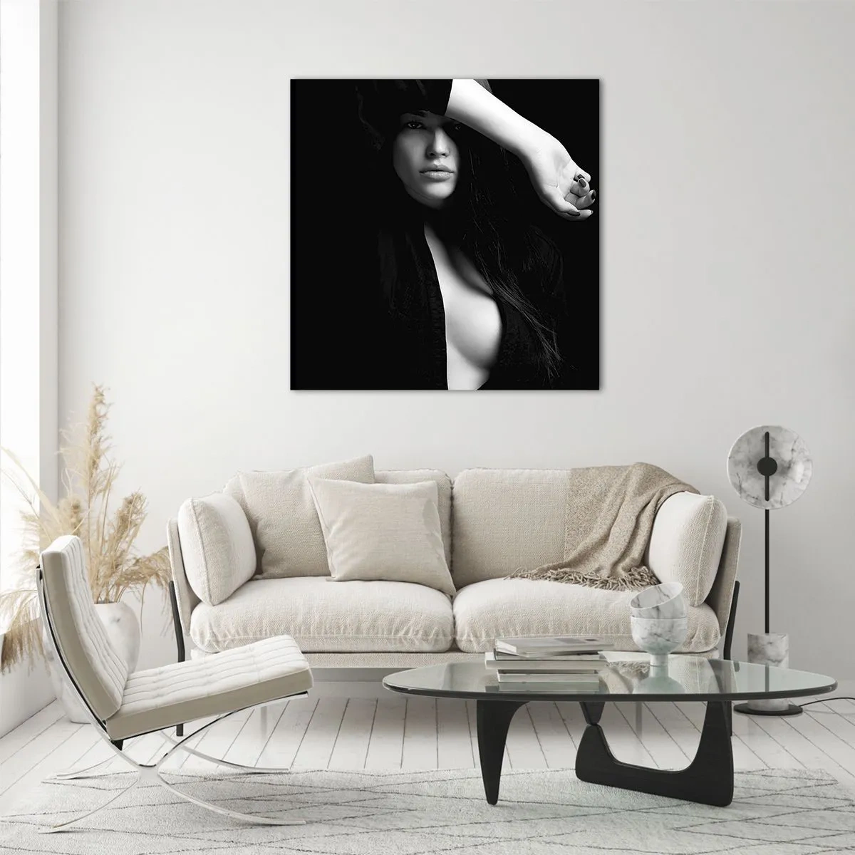 Obraz na skle - Škola svádění - 60x60 cm