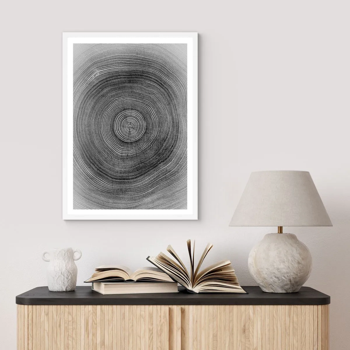 Plakát v bílém rámu - Znamení doby - 50x70 cm