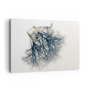 Obraz na plátně - Okouzlená šepotem stromu - 100x70 cm