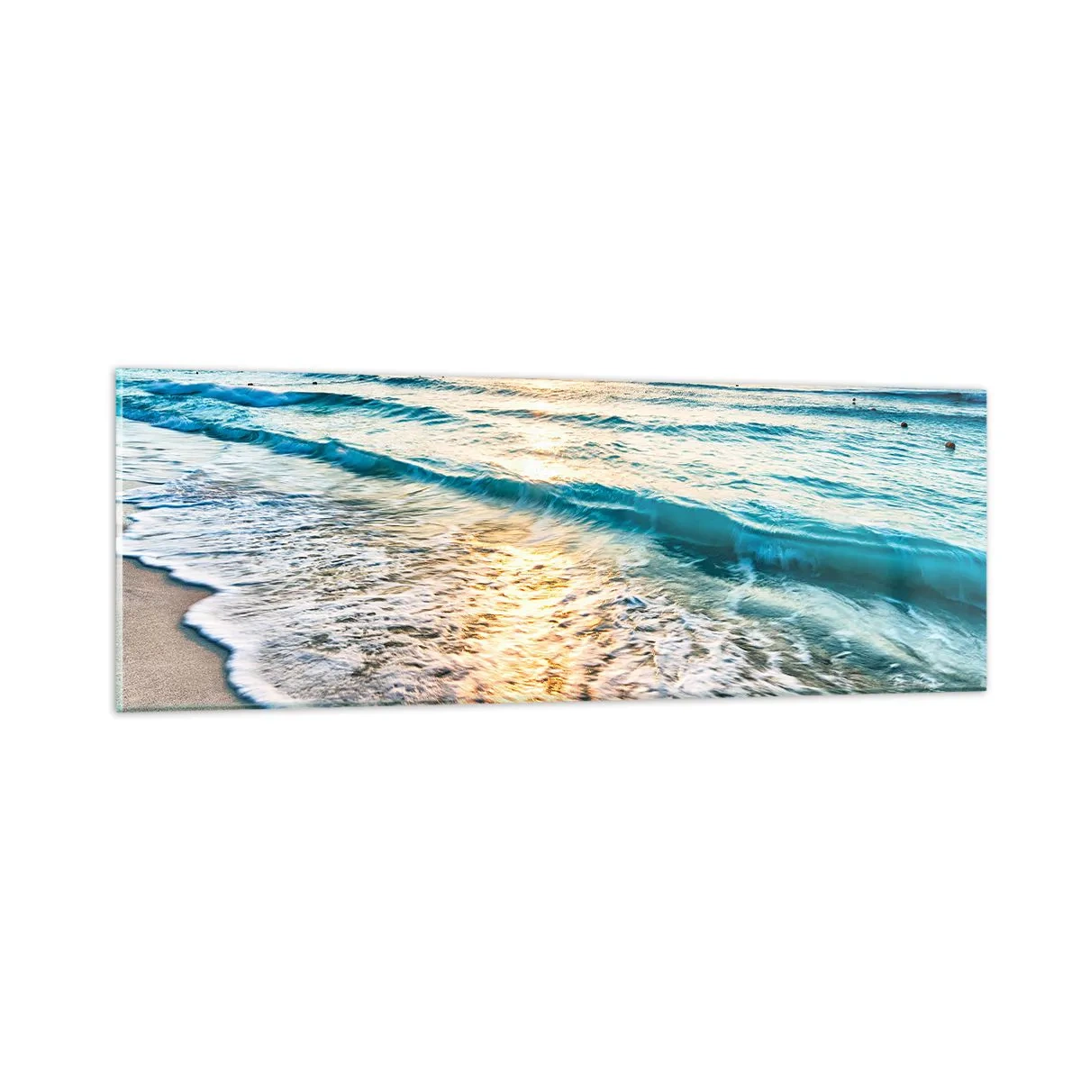 Obraz na skle - Výhled, který stojí za to - 90x30 cm