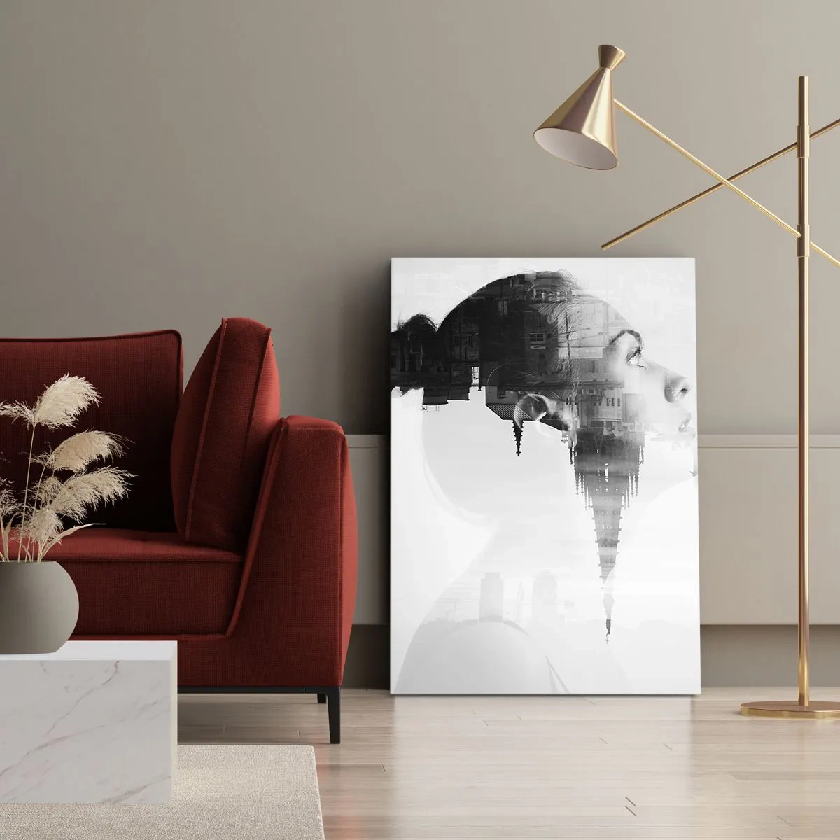 Obraz na plátně - Z obou stran okna - 80x120 cm