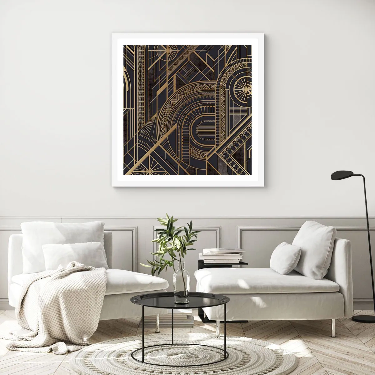 Plakát v bílém rámu - Koncepty, nápady, plány - 50x50 cm