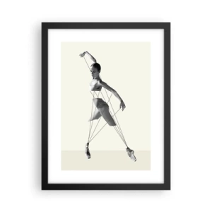 Plakát v černém rámu - V divadle světa - 30x40 cm