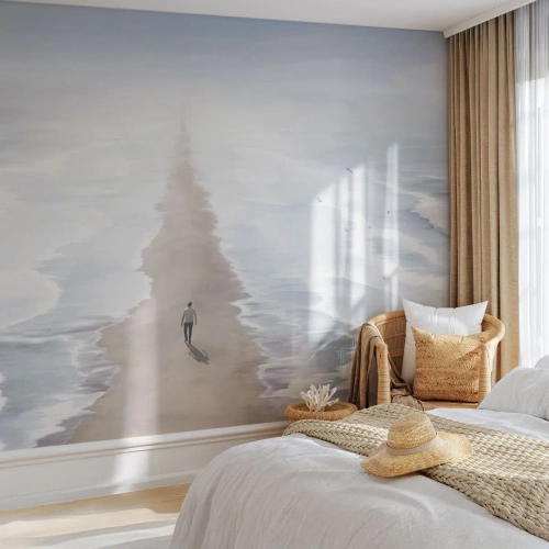 Fototapeta Premium Sand - Světlá budoucnost - Moře, Jasný, Pláž - 200x140 cm