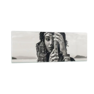 Obraz na skle - Samotná hudba orientu - 140x50 cm