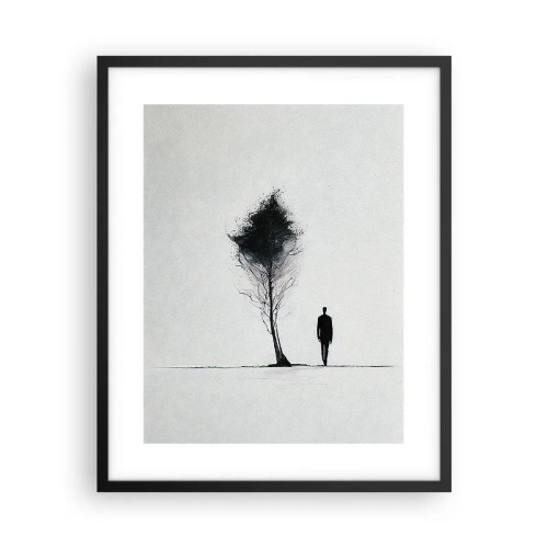 Plakát v černém rámu - Všichni se touláme - 40x50 cm