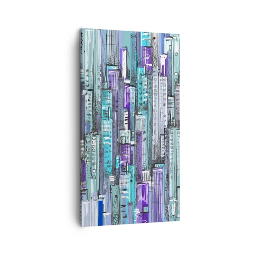 Obraz na plátně - Zmodralé od nebe - 45x80 cm