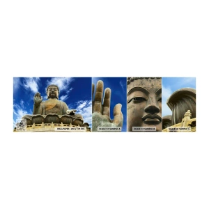 Vzor Fototapety Samolepicí Deluxe Sticker - Žij beze strachu - Buddha, Náboženství, Asie - 100x30 cm