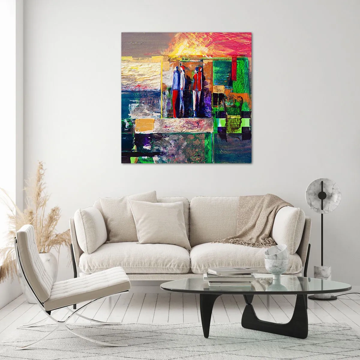 Obraz na skle - Vztahy a emoce - 60x60 cm