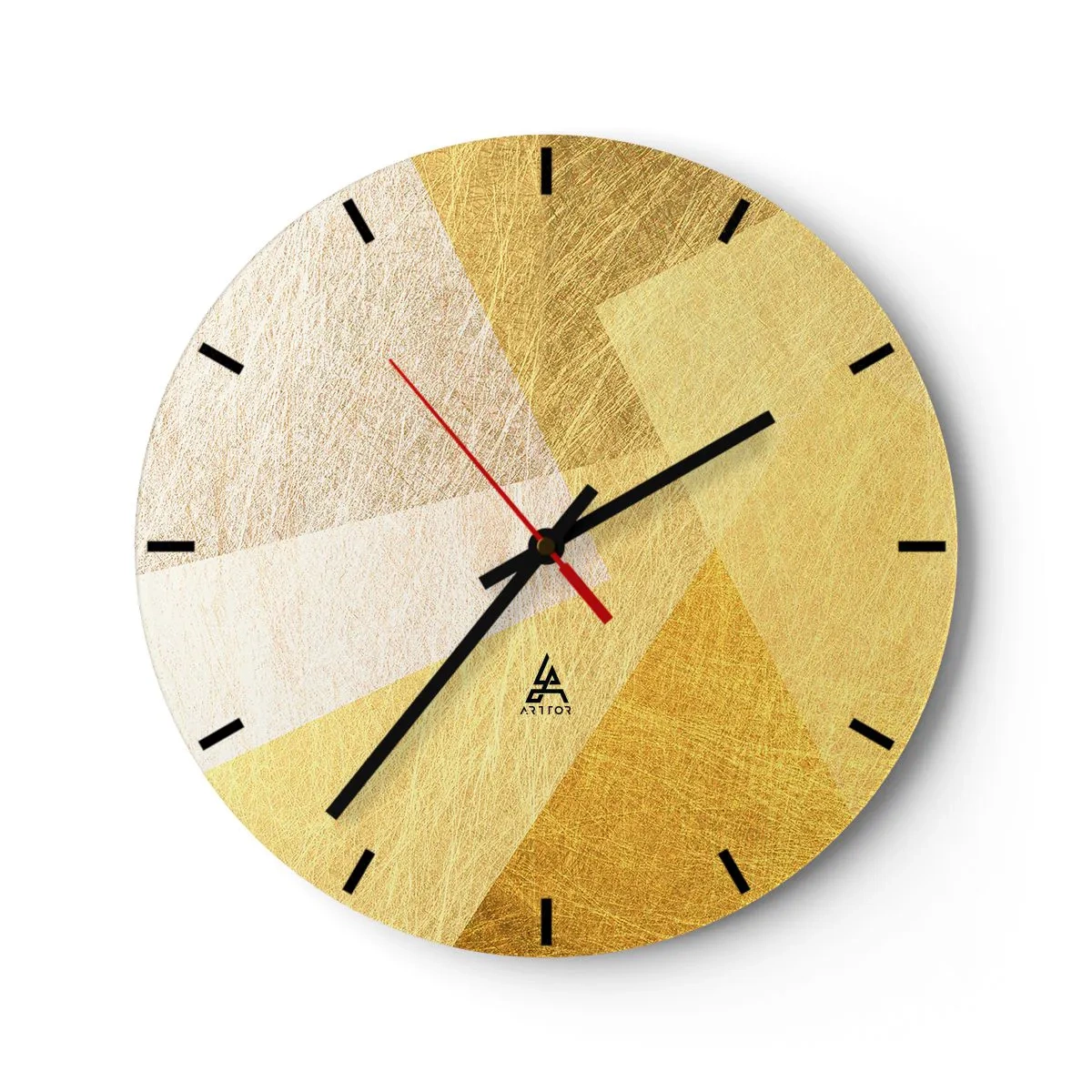 Nástěnné hodiny - Počasí geometrie - 40x40 cm