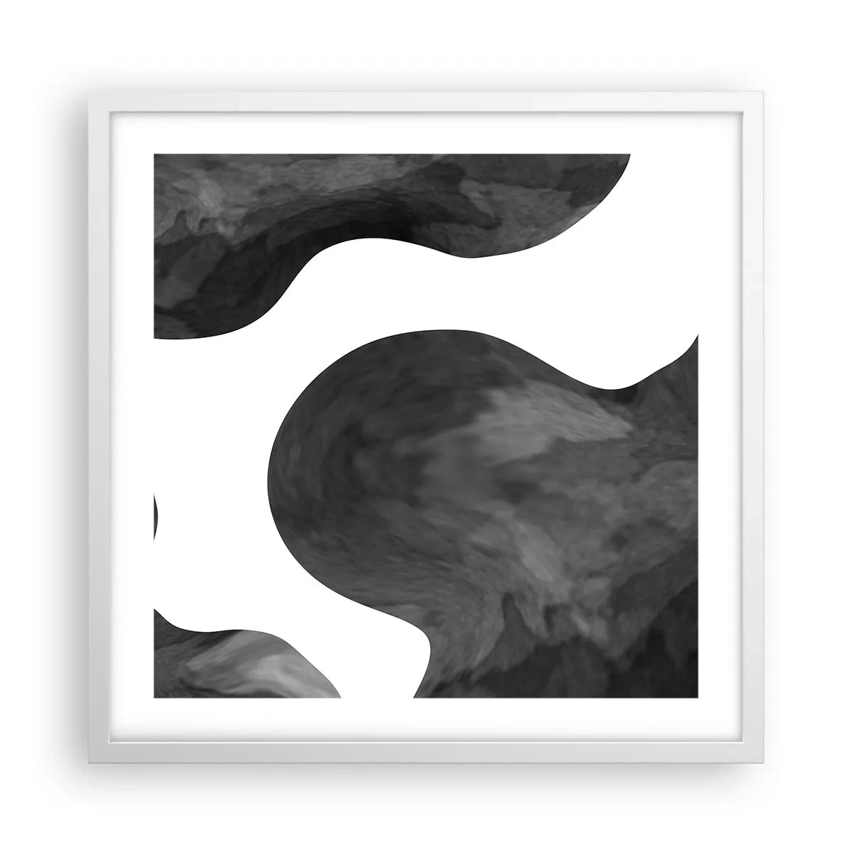 Plakát v bílém rámu - Mléčná dráha - 50x50 cm