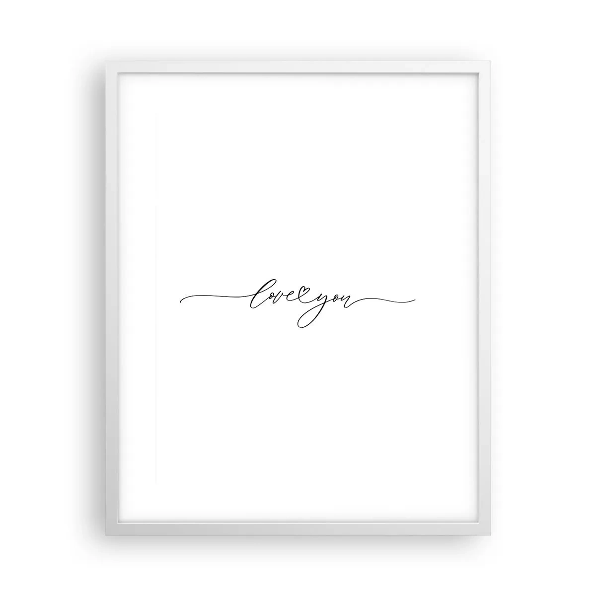 Plakát v bílém rámu - Černé na bílém - 40x50 cm