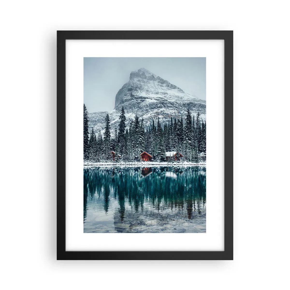 Plakát v černém rámu - Kanadské útočiště - 30x40 cm