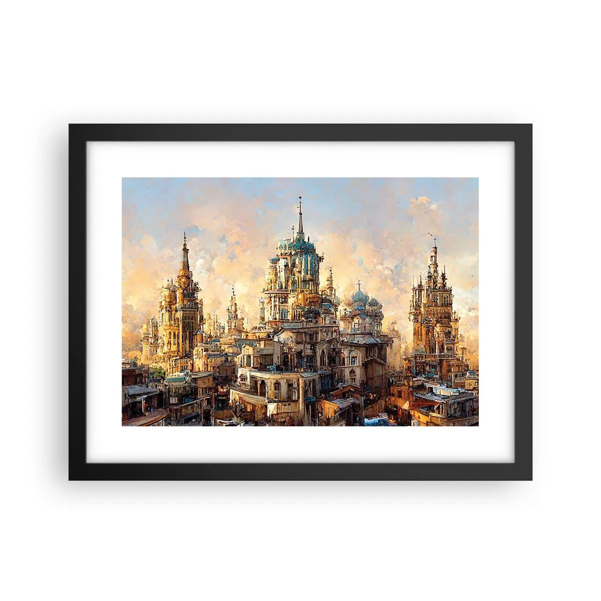 Plakát v černém rámu - Město měst - 40x30 cm