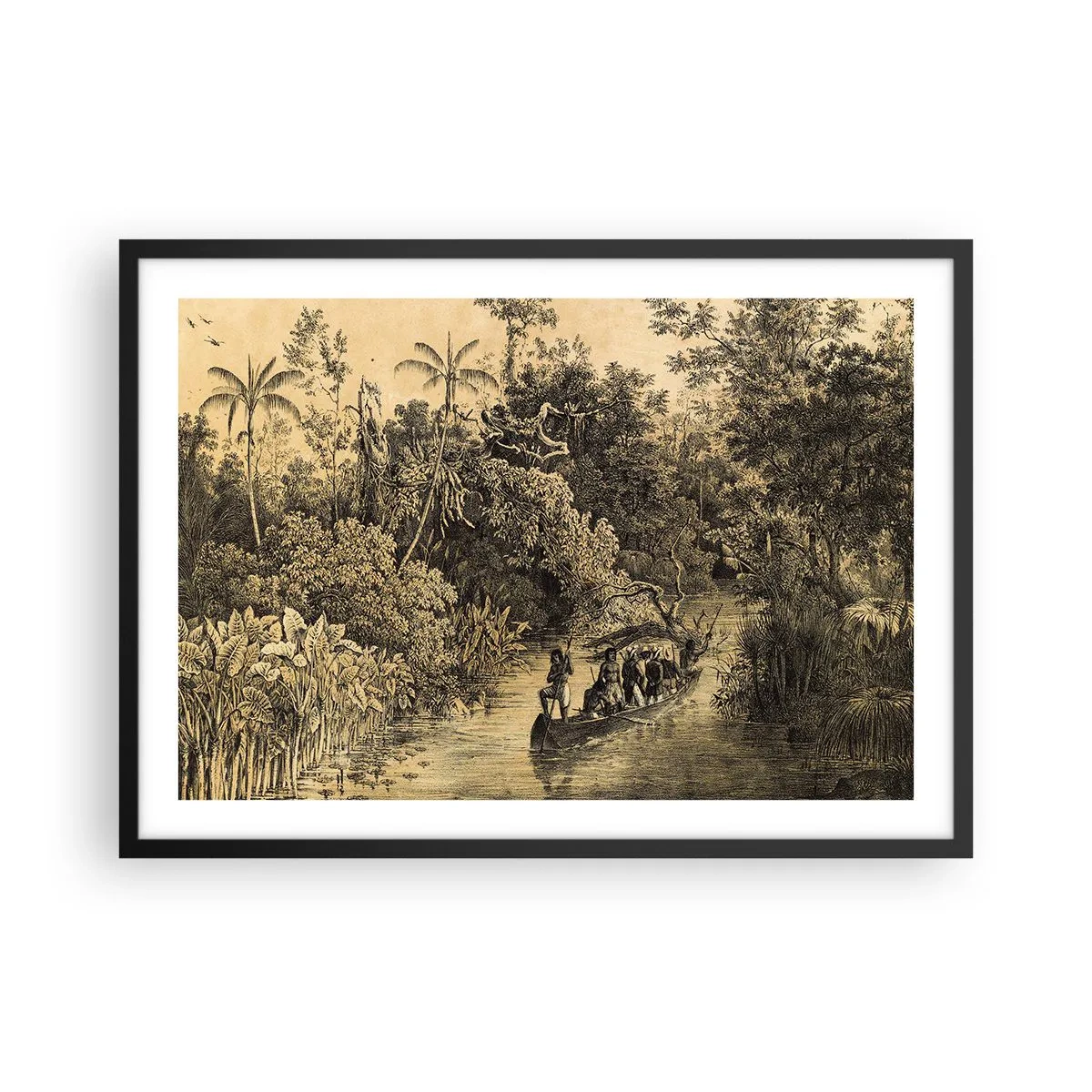 Plakát v černém rámu - Výlet ke zdroji - 70x50 cm