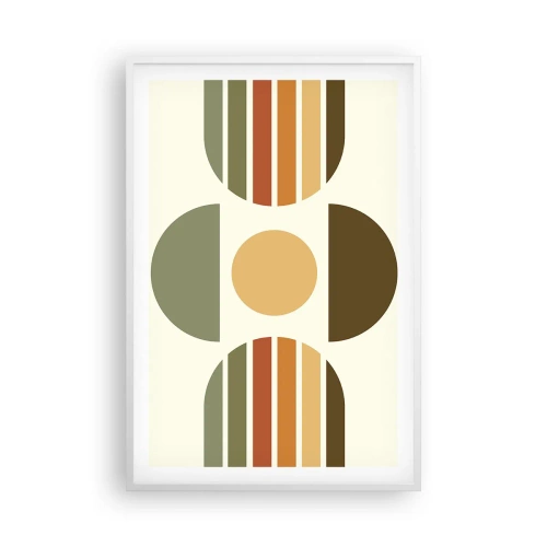 Plakát v bílém rámu - V barvách země - 61x91 cm