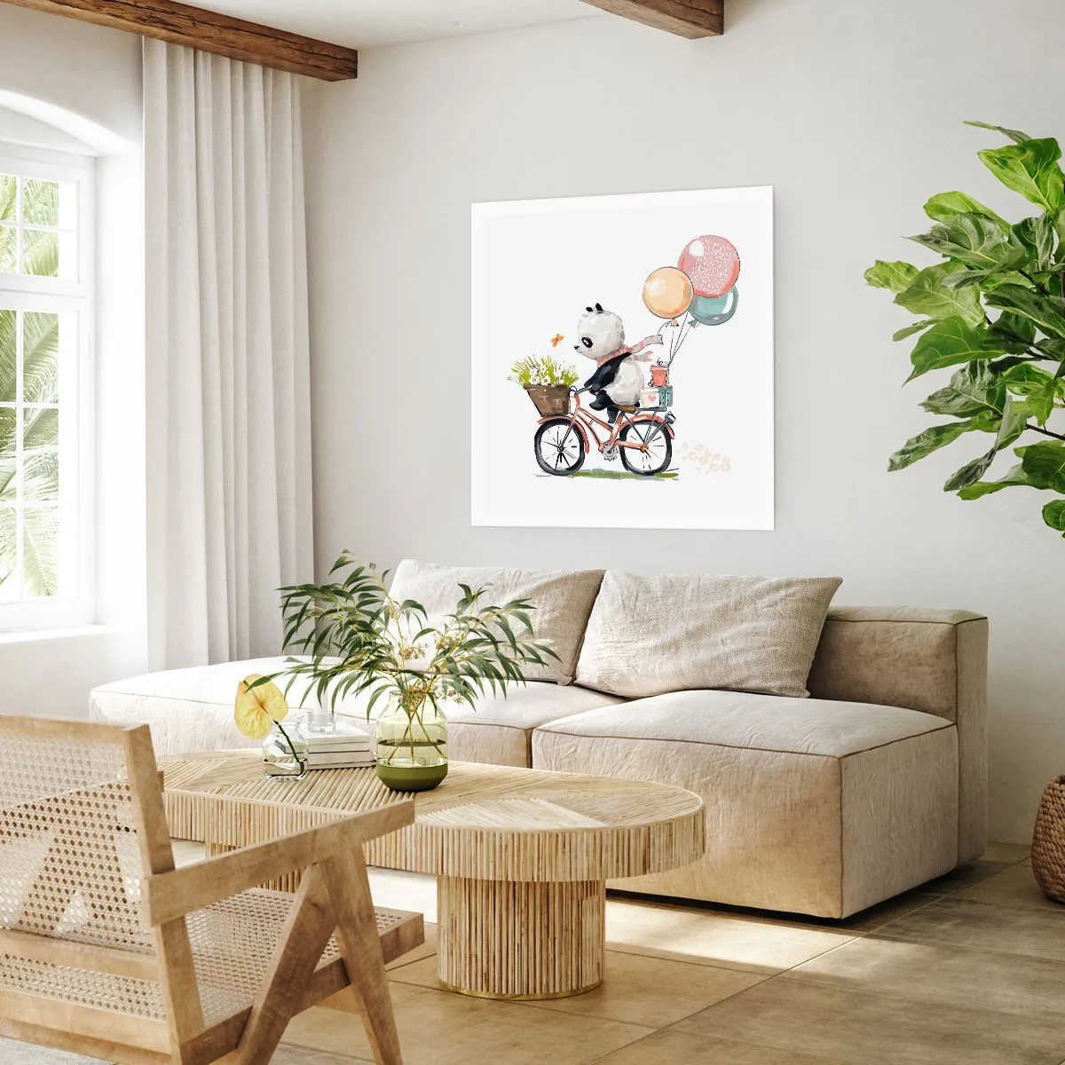 Plakát - Šťastný den - 60x60 cm