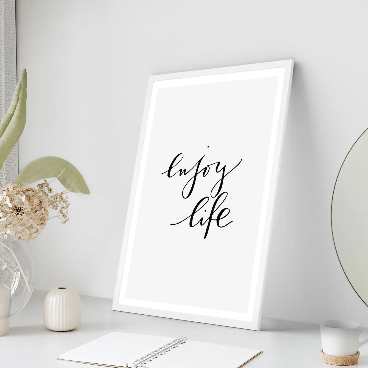 Plakát v bílém rámu - Není co dodat… - 40x50 cm