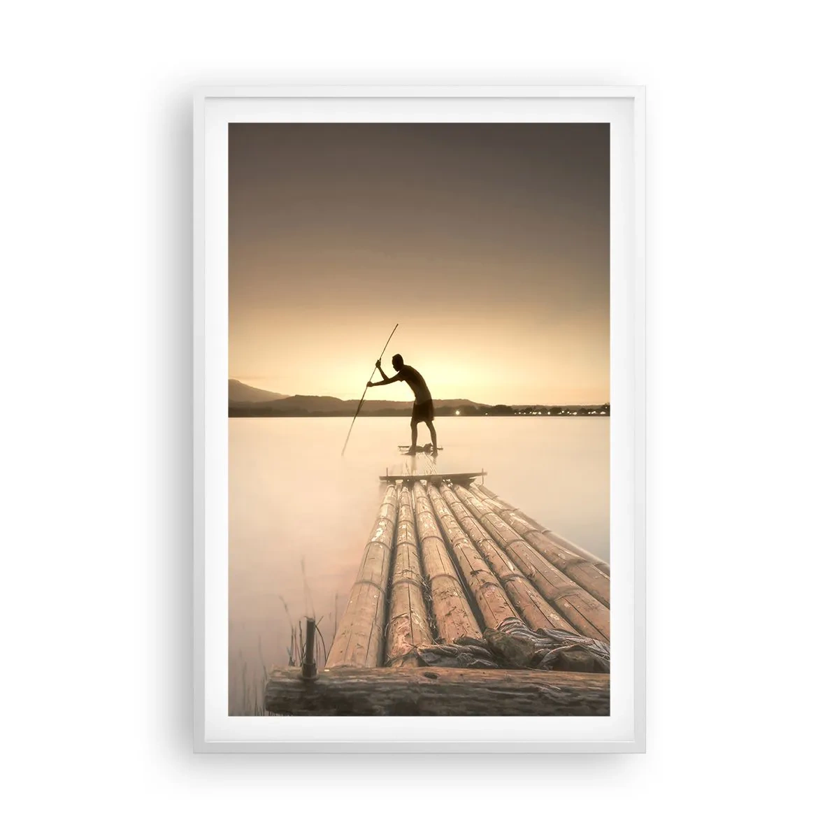 Plakát v bílém rámu - Před odpočinkem - 61x91 cm