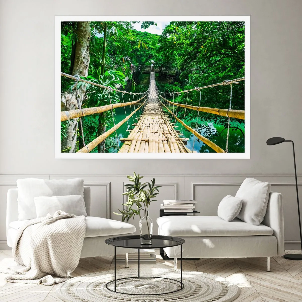 Plakát - Opičí most nad zelení - 70x50 cm