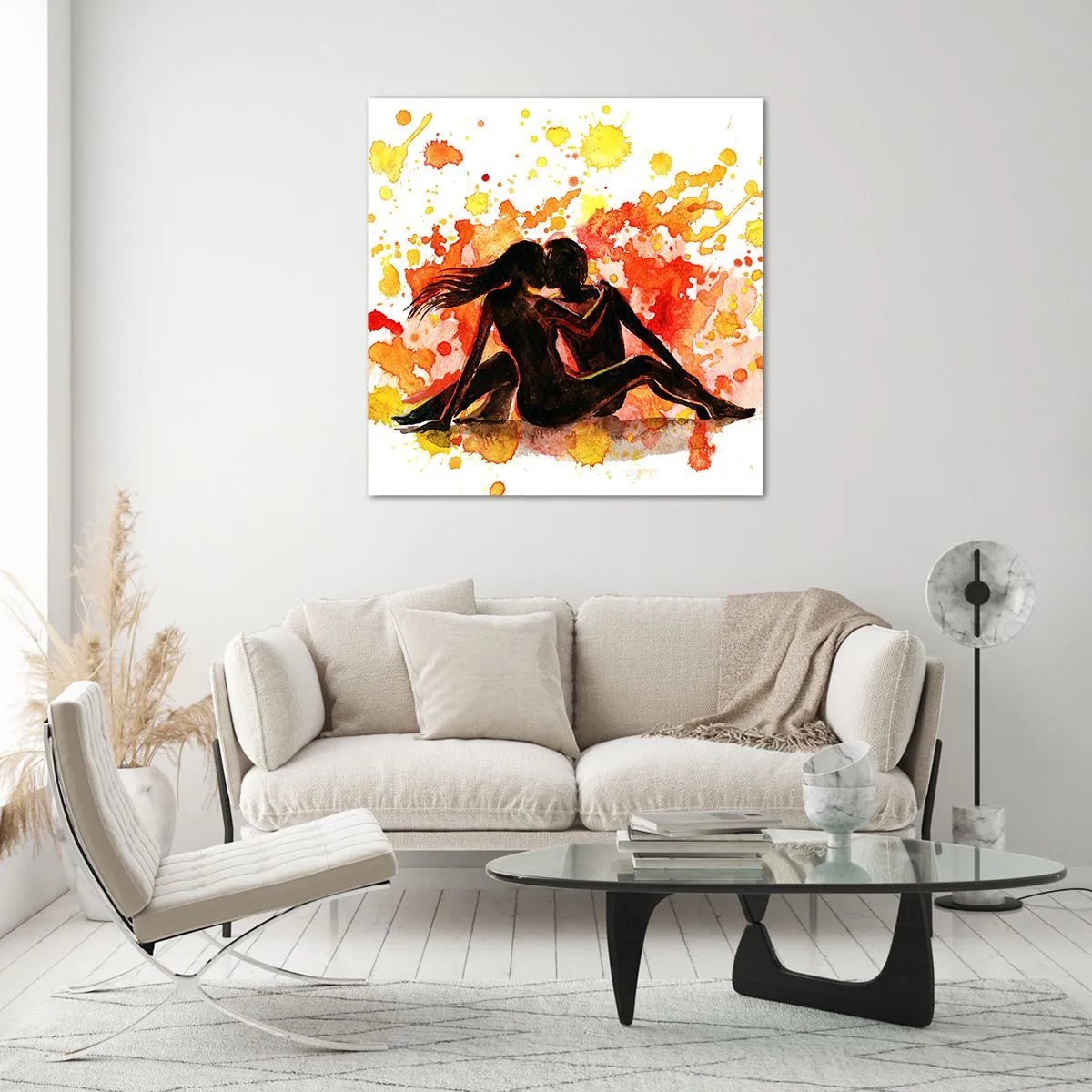 Obraz na skle - A bylo světlo - 60x60 cm