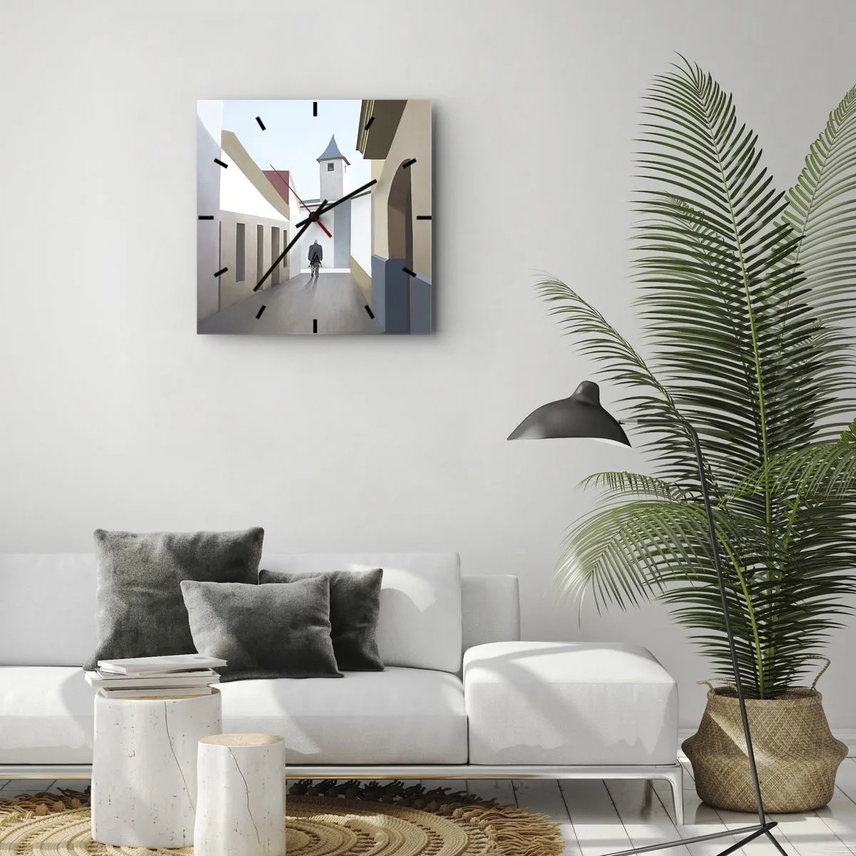 Nástěnné hodiny - Slunečná procházka - 40x40 cm