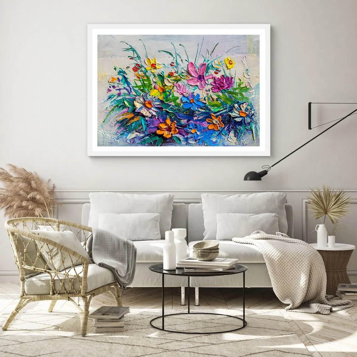 Plakát v bílém rámu - Vůbec ne zátiší - 70x50 cm