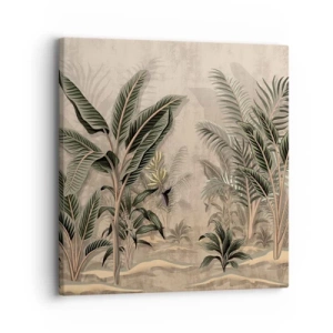 Obraz na plátně - Rytina v koloniálním stylu - 30x30 cm